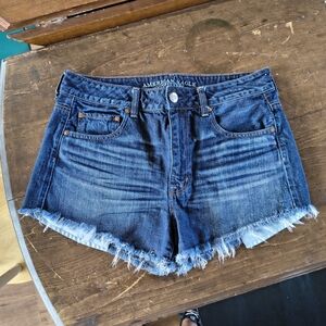American Eagle Outfitters Distressed Blue Jean Shorts